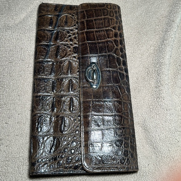 Veari Leather clutch - Dark Brown - Picture 7 of 9